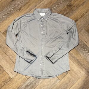 Men's Ministry of Supply Gray Button-Up Shirt